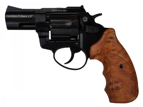 Schreckschußrevolver Zoraki R1 schwarz/Holzoptik 9mm